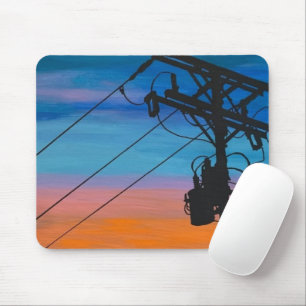 Alfombrilla De Ratón Pintura de 'Hum atardecer' en un