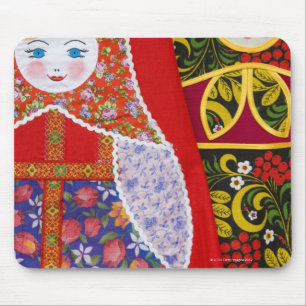 Alfombrilla De Ratón Pintura de la muñeca de Matryoshka del ruso