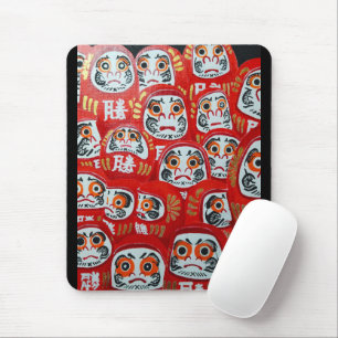 Alfombrilla De Ratón Pintura de muñecas Daruma por Alfred Fox