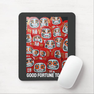 Alfombrilla De Ratón Pintura de muñecas Daruma por Alfred Fox