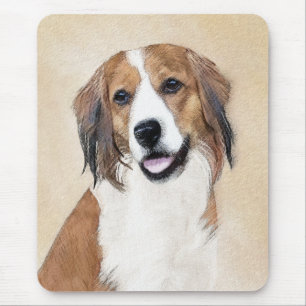 Alfombrilla De Ratón Pintura de Nederlandse Kooikerhondje - Arte de per