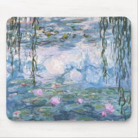 Pintura de nenúfares impresionistas de Claude Mone