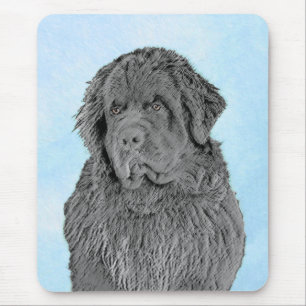 Alfombrilla De Ratón Pintura de Newfoundland - Cute original Dog Art