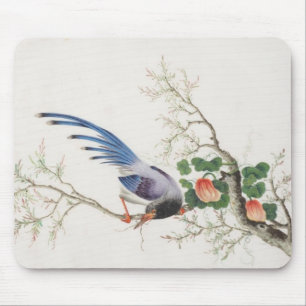 Alfombrilla De Ratón Pintura de pájaro china