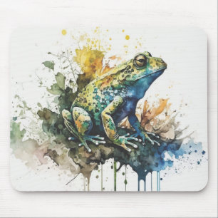 Alfombrilla De Ratón Pintura de rana semiabstracta muy Guay