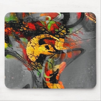 Alfombrilla De Ratón Pintura de remolinos abstractos