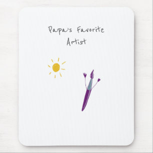 Alfombrilla De Ratón Pintura de su hijo en un Mousepad