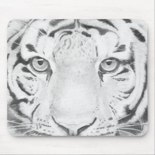 Alfombrilla De Ratón Pintura de Tiger Closeup