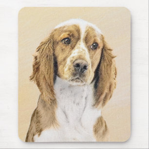 Alfombrilla De Ratón Pintura de Welsh Springer Spaniel - Arte original 