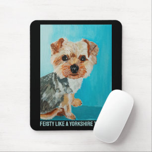 Alfombrilla De Ratón Pintura de Yorkshire Terrier por Alfred Fox