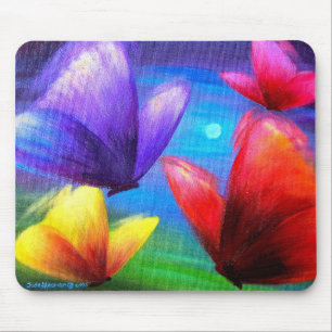 Alfombrilla De Ratón Pintura del arte de la mariposa - multi