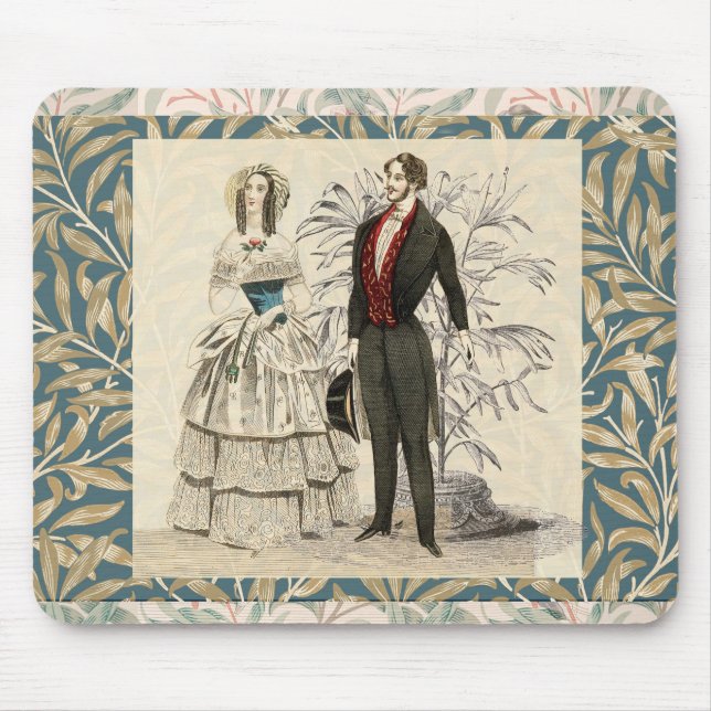 Alfombrilla De Ratón Pintura del matrimonio Boda victoriano de 1844 (Frente)