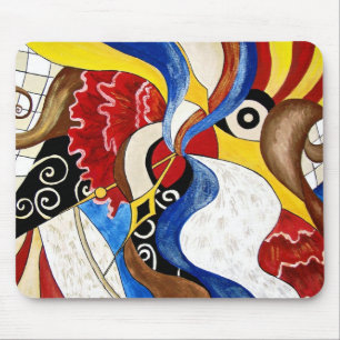 Alfombrilla De Ratón Pintura española del arte abstracto
