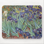Alfombrilla De Ratón Pintura impresionista de Van Gogh Irises<br><div class="desc">Vincent Van Gogh Irises en Saint Remy - Irises de Vincent Van Gogh es un maravilloso cuadro impresionista de uno de los principales artistas impresionistas de todos los tiempos. El jardín del iris está lleno de color y emoción, a medida que los iris morados salen de sus tallos y hojas...</div>