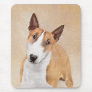 Alfombrilla De Ratón Pintura Miniatura de Bull Terrier - Cute Original 