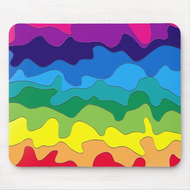 Alfombrilla De Ratón Pintura multicolor (Frente)