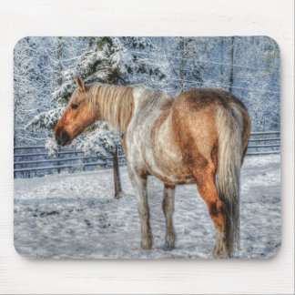 Alfombrilla De Ratón Pintura palomina de caballo y fotografía de equino