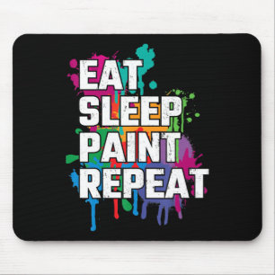 Alfombrilla De Ratón Pintura Pintar el sueño repetir pintura divertid