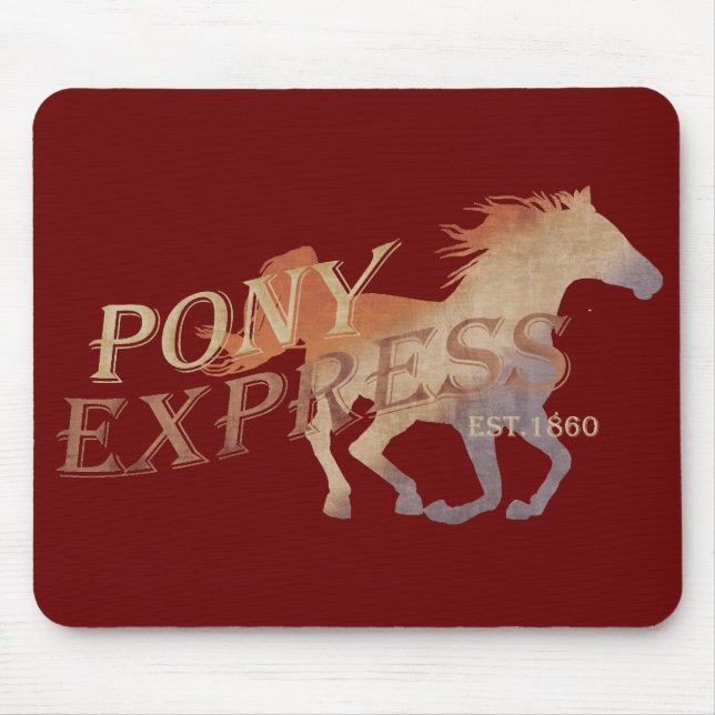 Alfombrilla De Ratón Pintura Pony Express (Frente)