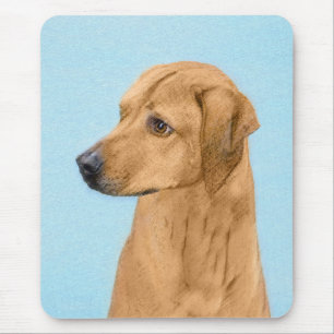 Alfombrilla De Ratón Pintura Ridgeback Rhodesiana - Arte Perro Original