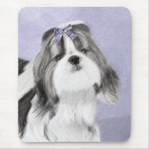 Alfombrilla De Ratón Pintura Shih Tzu - Arte Perro Original.