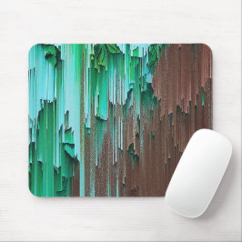 Alfombrilla De Ratón Pintura verde y marrón estratificada