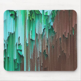 Alfombrilla De Ratón Pintura verde y marrón estratificada