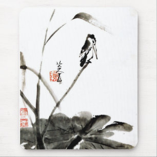 Alfombrilla De Ratón Pinturas acuáticas antiguas chinas