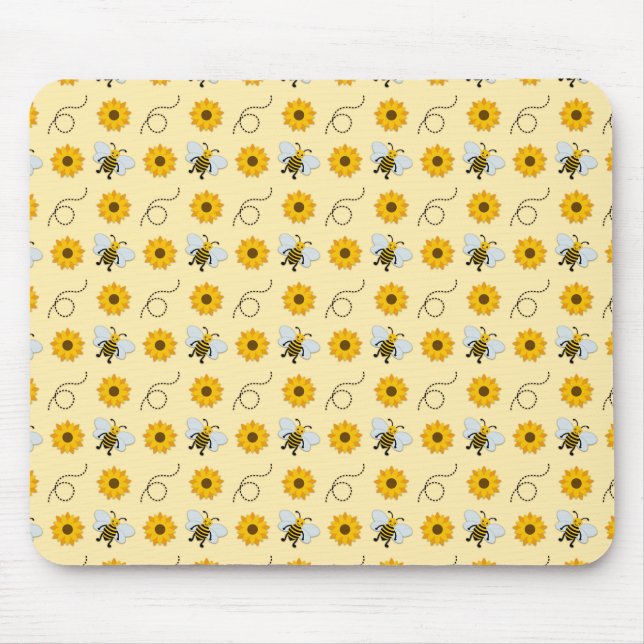 Alfombrilla De Ratón Pinturas De Abejas (Frente)
