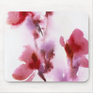 Alfombrilla De Ratón Pinturas florales abstractas 3 de la acuarela