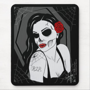 Alfombrilla De Ratón Pinup muerto