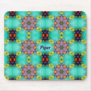 Alfombrilla De Ratón PIPER ~ Bonito Patrón floral ~ Personalizado