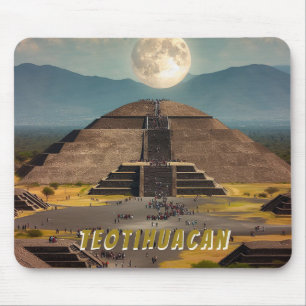 Alfombrilla De Ratón Pirámide de la Luna, Teotihuacán, México Travel