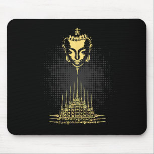 Alfombrilla De Ratón Pirámide de Muay Thai Buda Tatuaje Cultura Kickbox