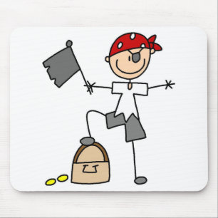 Alfombrilla De Ratón Pirata con el tesoro Mousepad