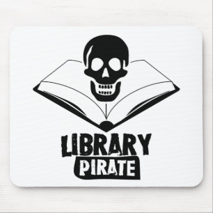 Alfombrilla De Ratón Pirata de la biblioteca