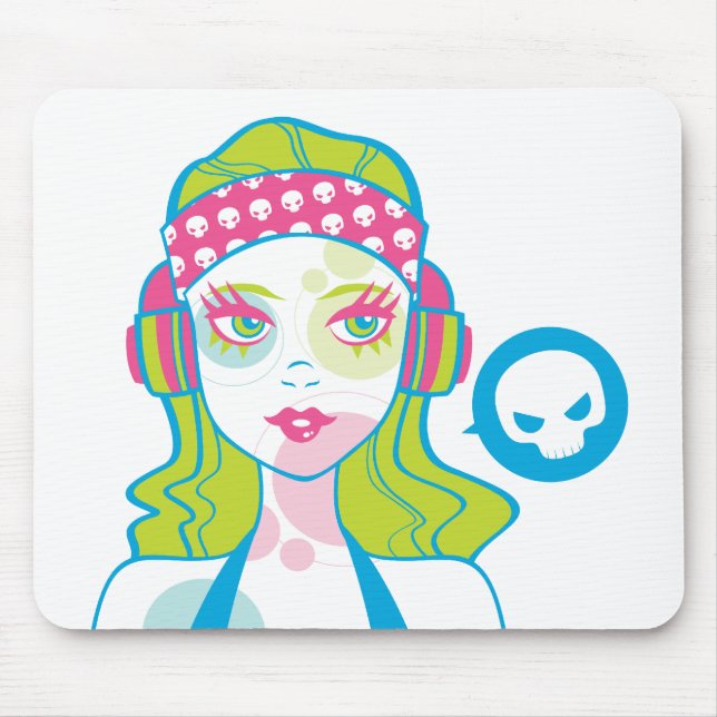 Alfombrilla De Ratón Pirata Gurl Mousepad (Frente)
