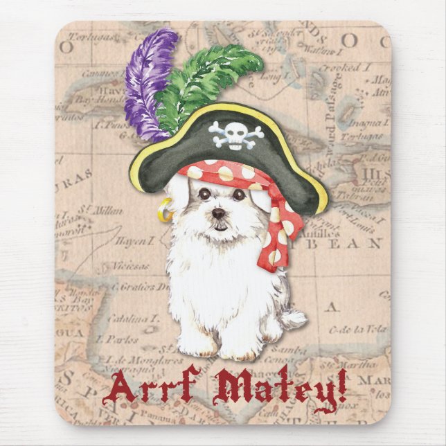 Alfombrilla De Ratón Pirata maltés (Frente)
