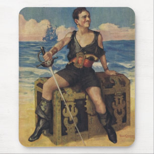Alfombrilla De Ratón Pirata negro Mousepad de Douglas Fairbanks