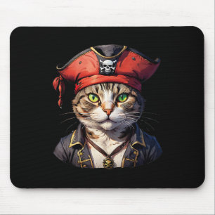 Alfombrilla De Ratón Pirata Y Gato El Bucanero felino