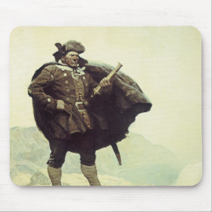 Alfombrilla De Ratón Piratas antiguos, Capitán Bill Bones por NC Wyeth