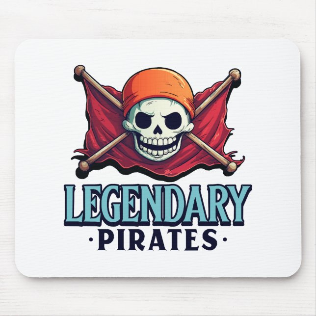 Alfombrilla De Ratón Piratas legendarios (Frente)