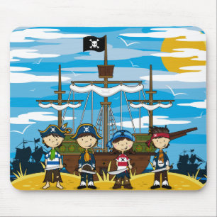 Alfombrilla De Ratón Piratas lindos Mousepad