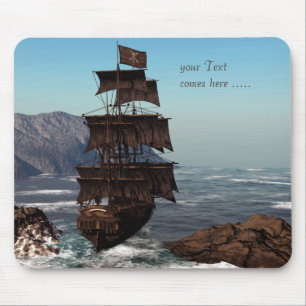 Alfombrilla De Ratón Pirate Ship Mousepad