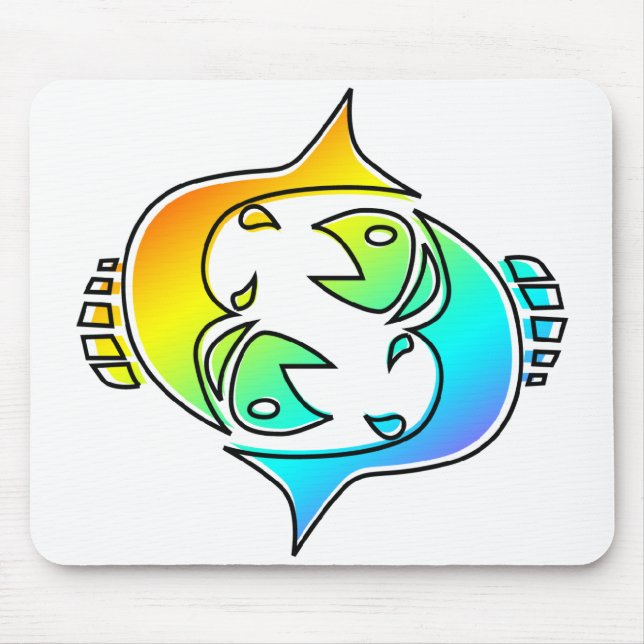 Alfombrilla De Ratón pisces de odd-Rex (Frente)