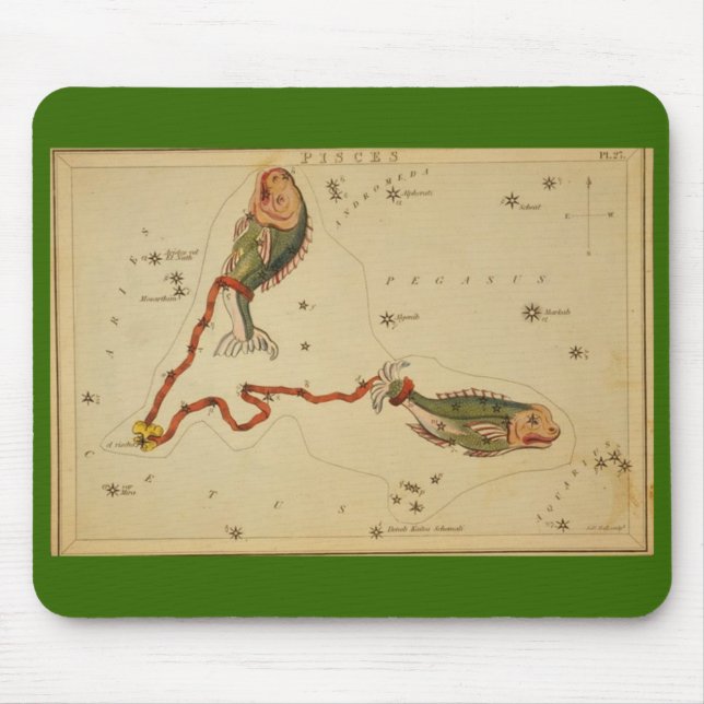 Alfombrilla De Ratón Pisces Mouse Pad (Frente)