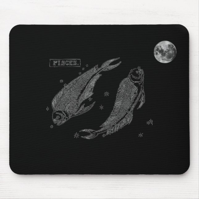 Alfombrilla De Ratón Pisces Mouse Pad (Frente)