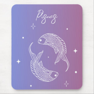 Alfombrilla De Ratón Pisces zodiac horoscopio estrella gradiente