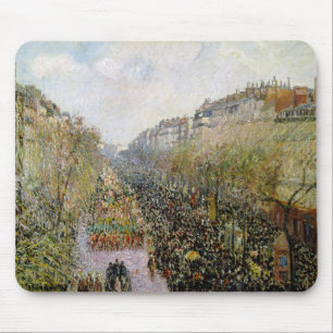 Alfombrilla De Ratón Pissarro - Boulevard Montmartre, Martes de Carnava