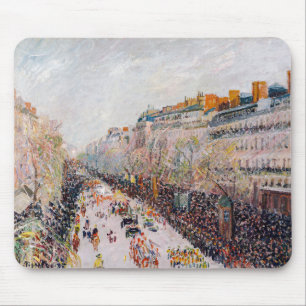 Alfombrilla De Ratón Pissarro - Montmartre, Mardi Gras en el Bulevar